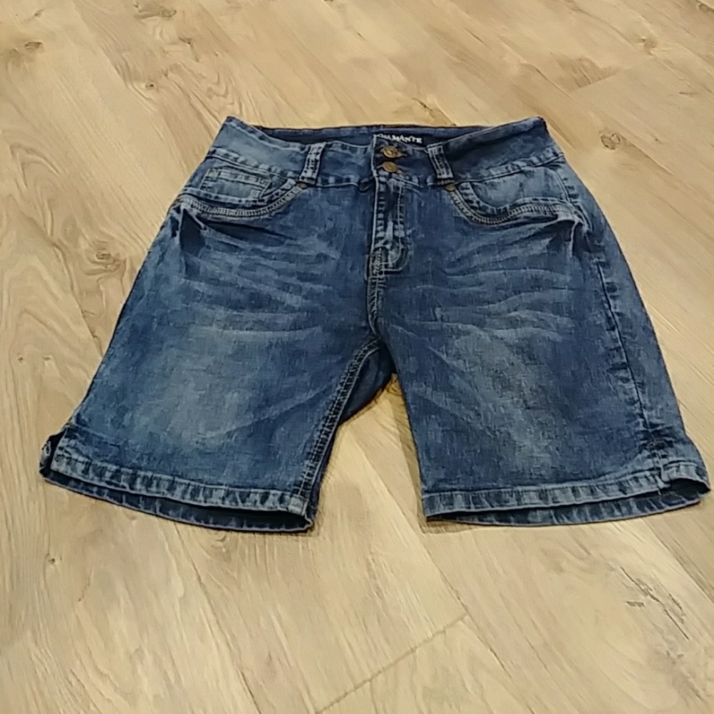 Women's Diamante jean shorts